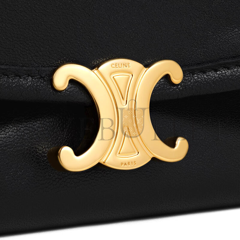 ce1i*e halfmoon soft triomphe bag in S*pple shiny lambskin 124142t88.38no (46*19*10cm)